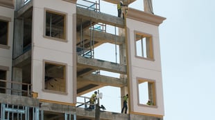 prefab walls in construction 