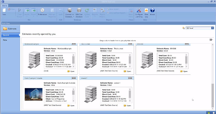 Implementing DESTINI Estimator Preconstruction Software