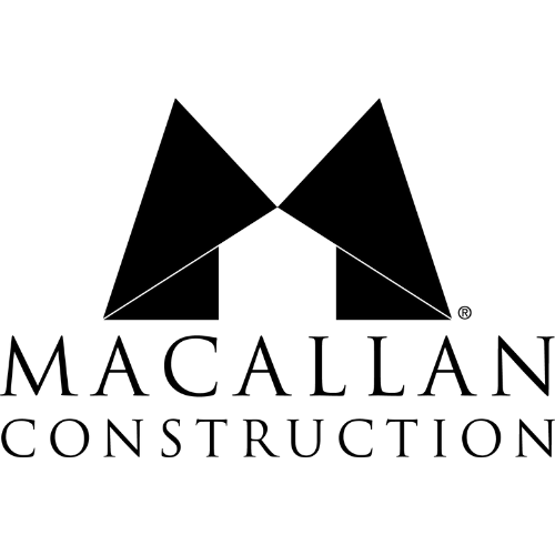 Macallan Construction black and white logo